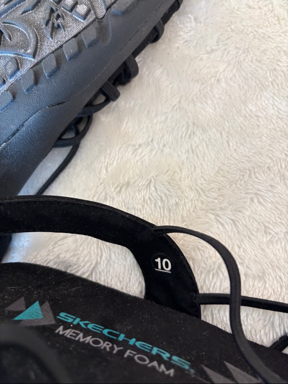 Skechers Black Knotted Strappy Slingback Sandals - Picture 4 of 4